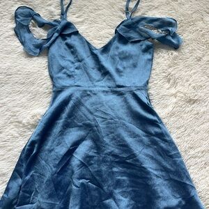Superdown Shimmering Blue Dress Small